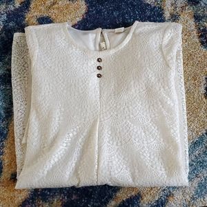 Cream lace Top